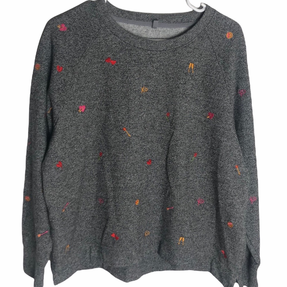 Lou & Grey for LOFT Fleeceback Emoji Sweatshirt